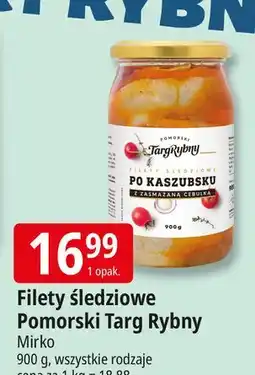 E.Leclerc Filety śledziowe po kaszubsku z zasmażaną cebulką Pomorski Targ Rybny oferta