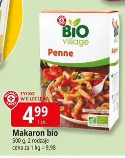 E.Leclerc Makaron penne Wiodąca Marka Bio Village oferta