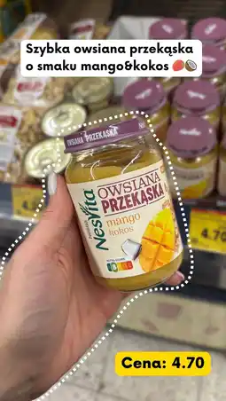 Kaufland Przekąska owsiana Nesvita mango kokos oferta