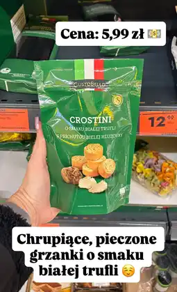 Biedronka Grzanki Crostini o smaku białej trufli Gustobello oferta