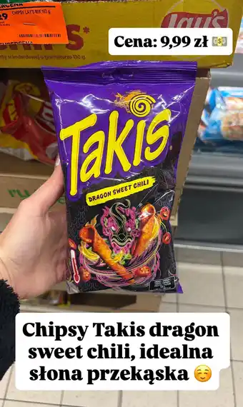 Biedronka Chipsy Dragon Sweet Chili Takis oferta