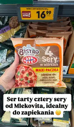 Biedronka Ser tarty Wiórki 4-Sery Mlekovita oferta