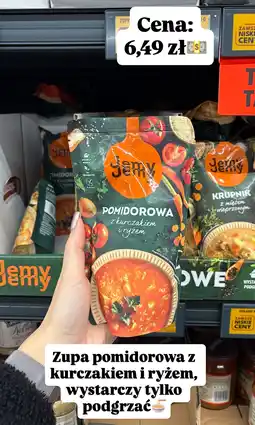 Biedronka Zupa pomidorowa z kurczakiem i ryżem Jemy Jemy oferta