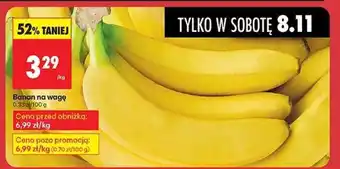 Biedronka Banan na wagę oferta