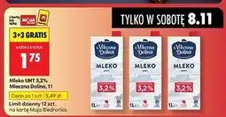 Biedronka Mleko prawdziwe 3.2% Mleczna Dolina oferta