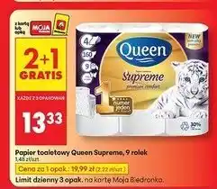Biedronka Papier toaletowy supreme Queen oferta
