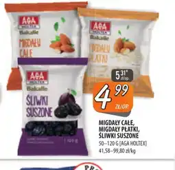 Społem Szczecin Migdały całe, Migdały płatki, Sliwki suszone oferta