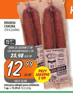 Społem Szczecin KIELBASA Z KACZKA oferta