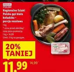 Lidl Gęś biała kołudzka porcja rosołowa Regionalne Szlaki oferta