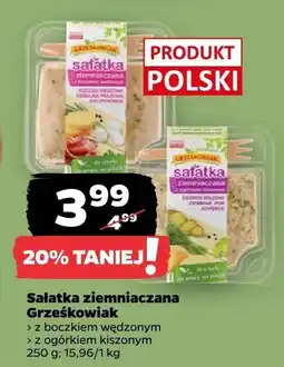 Netto Sałatka ziemniaczana z boczkiem wędzonym Grzeskowiak oferta