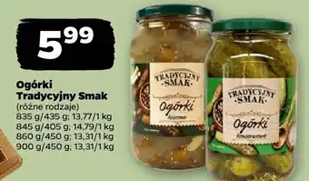 Ogórki Tradycyjny Smak (różne rodzaje)