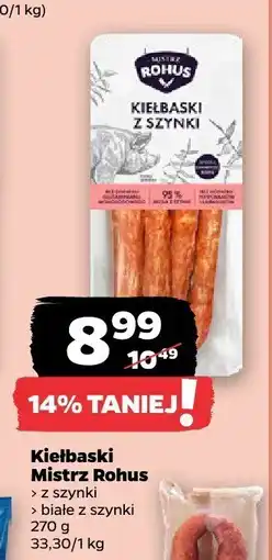 Netto Kiełbaski z szynki Mistrz Rohus oferta