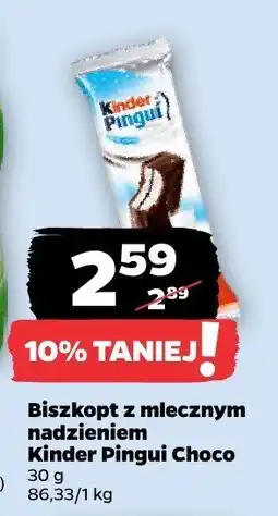 Netto Biszkopt z mlecznym nadzieniem Kinder Pingui Choco oferta