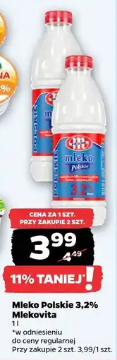 Netto Mleko Polskie 3,2% Mlekovita oferta