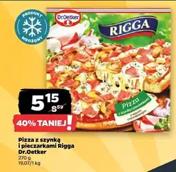 Netto Pizza z szynką i pieczarkami Rigga Dr.Oetker oferta