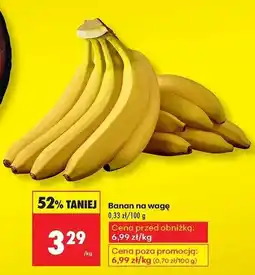 Biedronka Banan na wagę Biedronka oferta