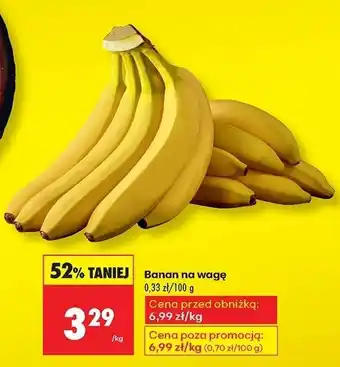 Banan na wagę Biedronka