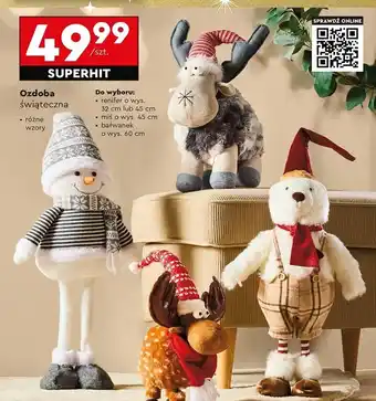 Biedronka Bałwanek 60 cm oferta