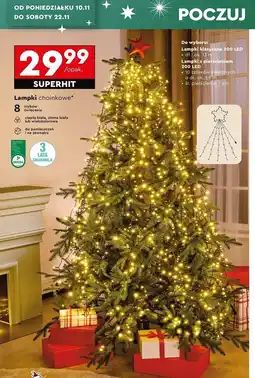 Biedronka Lampki z pierścieniem 200 led oferta