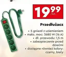 Biedronka Przedłużacz 5 gniazd 1.5 m Niteo Tools oferta