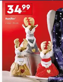 Biedronka Renifer 35 cm Home&You oferta