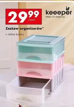 Biedronka Zestaw organizerów Keeeper oferta