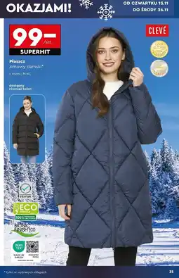Biedronka Płaszcz damski rozm. m-xl Cleve oferta