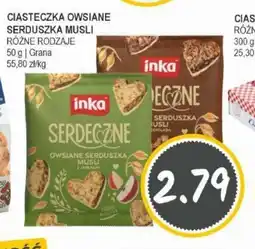 Słoneczko CIASTECZKA OWSIANE SERDUSZKA MUSLI oferta