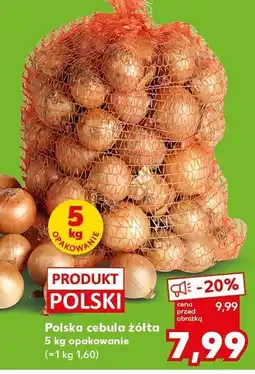 Kaufland Cebula Polska cebula żółta 5 kg opakowanie Kaufland oferta