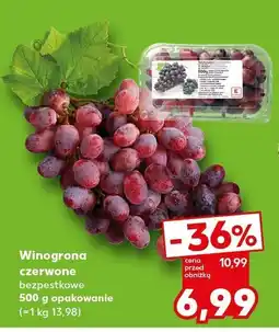 Kaufland Winogrona czerwone bezpestkowe 500 g opakowanie Kaufland oferta