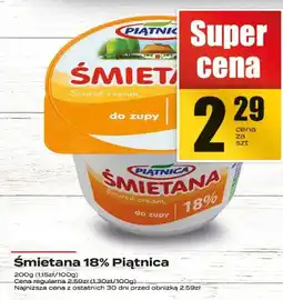 Supeco Śmietana 18% Piątnica oferta