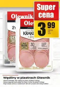 Supeco Wędliny w plastrach Olewnik oferta