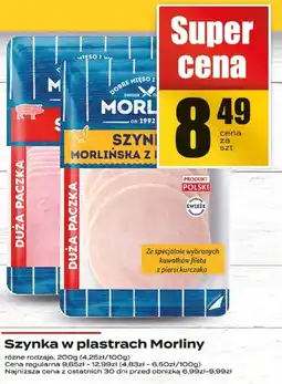 Supeco Szynka w plastrach Morliny oferta