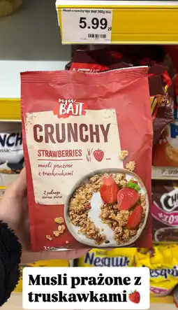 Dino Musli Crunchy Strawberries prażone z truskawkami nju Bajt oferta