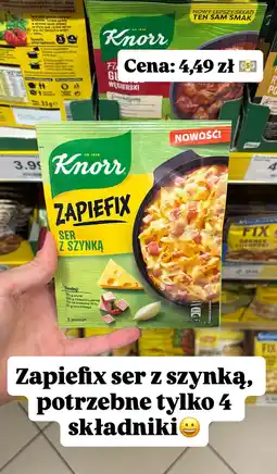 Dino Danie gotowe Zapiefix ser z szynką Knorr oferta