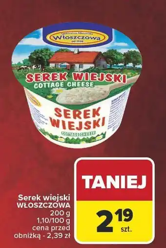 Carrefour Market Serek wiejski Włoszczowa oferta