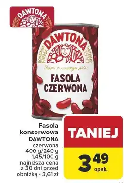 Carrefour Market Fasola konserwowa Dawtona czerwona 400 g/240 g oferta