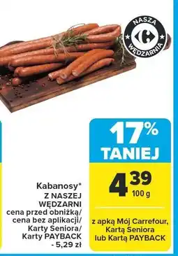 Carrefour Market Kabanosy z naszej wędzarni Carrefour Market oferta