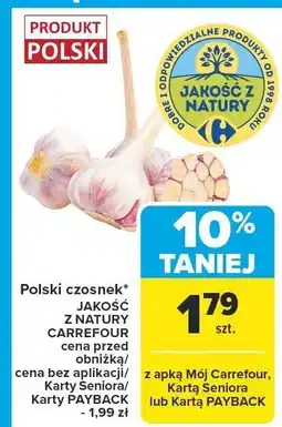 Carrefour Market Czosnek polski Jakość z Natury Carrefour oferta