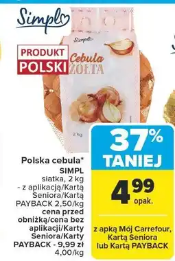 Carrefour Market Cebula polska Simply oferta