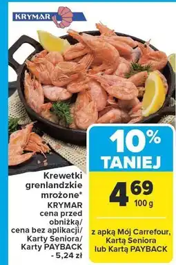 Carrefour Market Krewetki grenlandzkie mrożone KRYMAR oferta