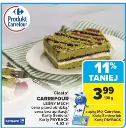 Carrefour Market Ciasto CARREFOUR Leśny Mech oferta