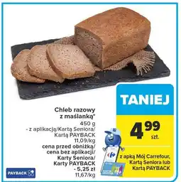 Carrefour Market Chleb razowy z maślanka Carrefour Market oferta