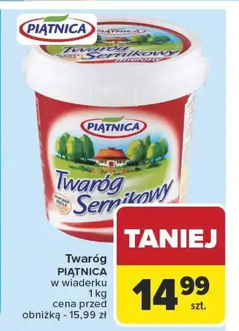 Carrefour Market Twaróg sernikowy PIĄTNICA oferta