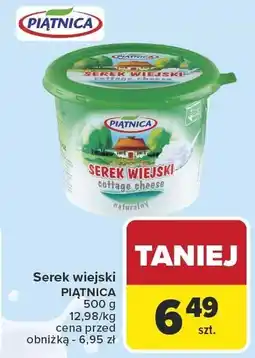Carrefour Market Serek wiejski PIĄTNICA 500g 12,98/kg oferta