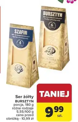 Carrefour Ser żółty Szafir porcja 180 g oferta