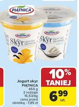 Carrefour Jogurt skyr PIĄTNICA 150 g 2 rodzaje 15,53/kg oferta