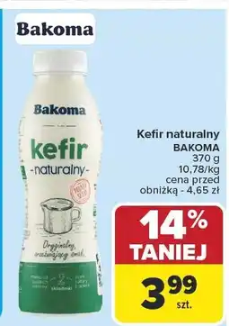 Carrefour Kefir naturalny BAKOMA 370 g 10,78/kg oferta