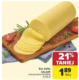 Carrefour Ser żółty SALAMI Carrefour oferta