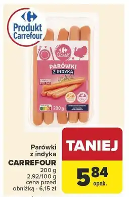 Carrefour Parówki z indyka CARREFOUR oferta